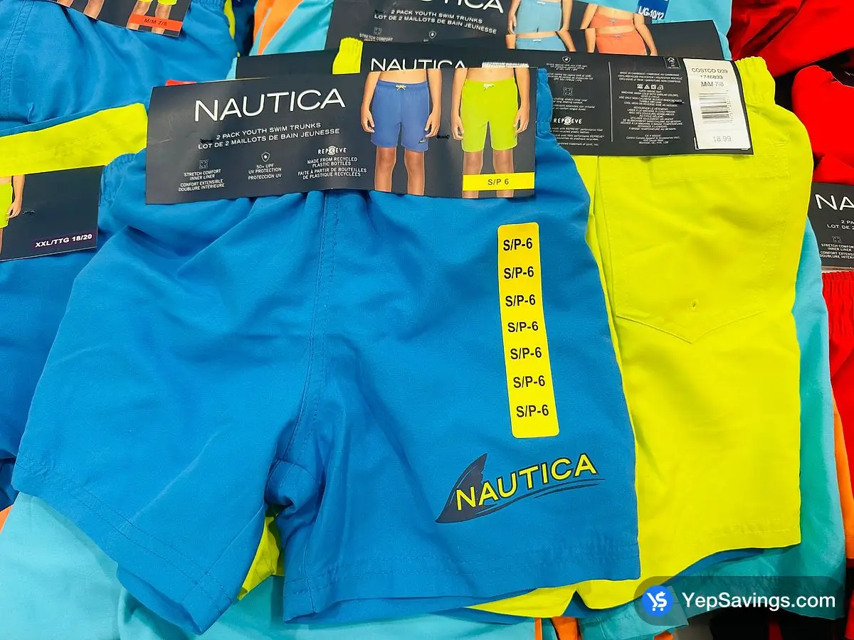 NAUTICA SWIM SHORTS 2PK BOYS SIZES 6-18 / 20 ITM 1746833 at Costco