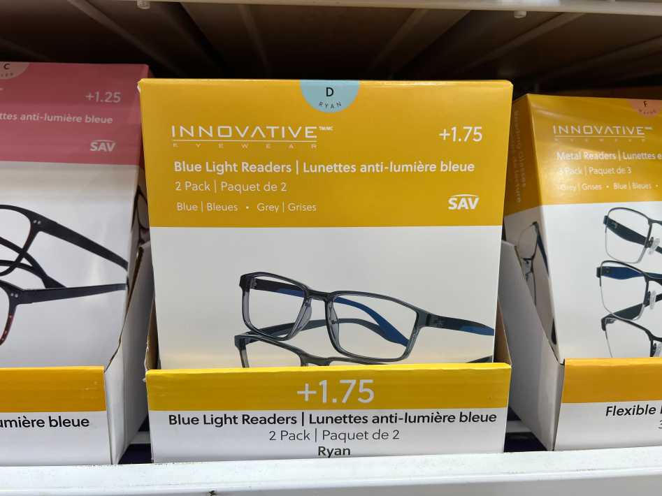 Costco READERS ASSORTED STYLES +1.25 TO +3.00 - Canada (ITM 8857250)