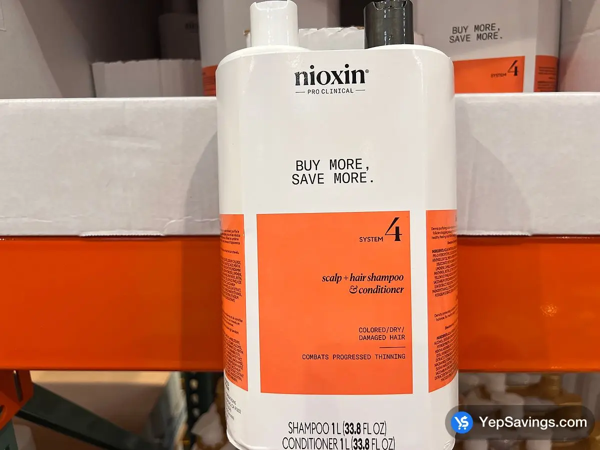 Costco NIOXIN SYSTEM 4 SHAMPOO CONDITIONER 2 x 1L - Canada (ITM 1868768)