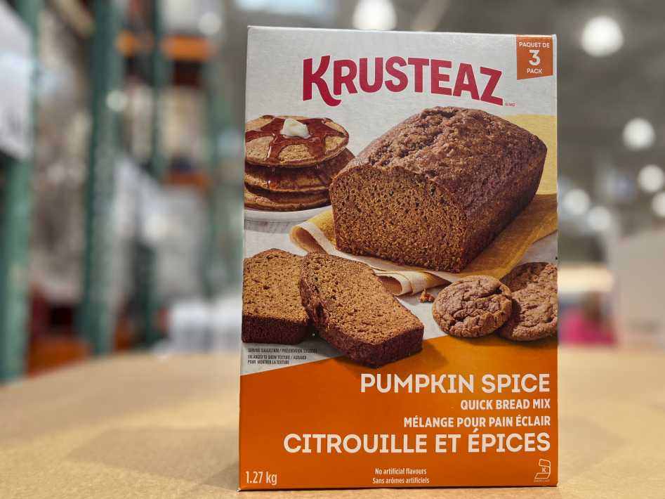 Costco KRUSTEAZ PUMPKIN SPICE MIX 3x423 g - Canada (ITM 1757237)