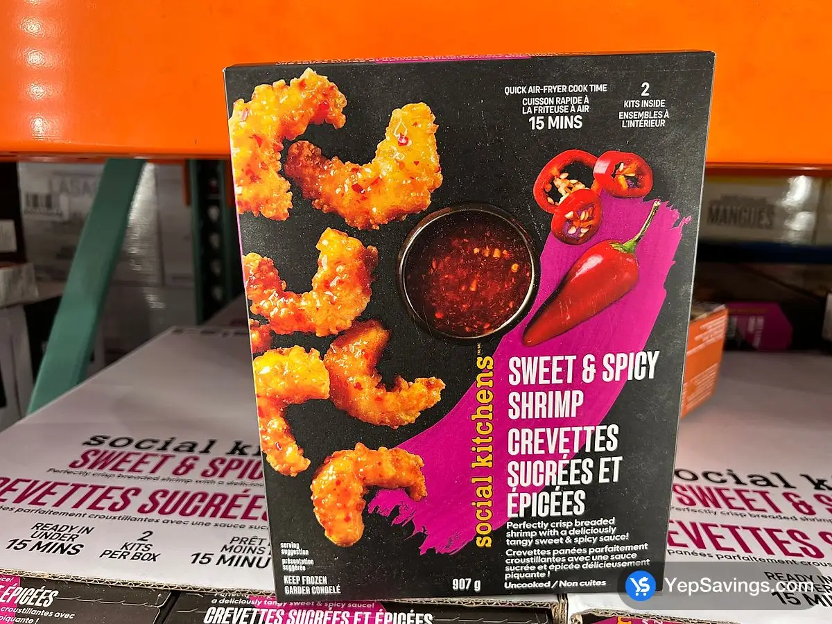 SOCIAL KITCHENS SWEET & SPICY SHRIMP 907 g ITM 2596970 at Costco