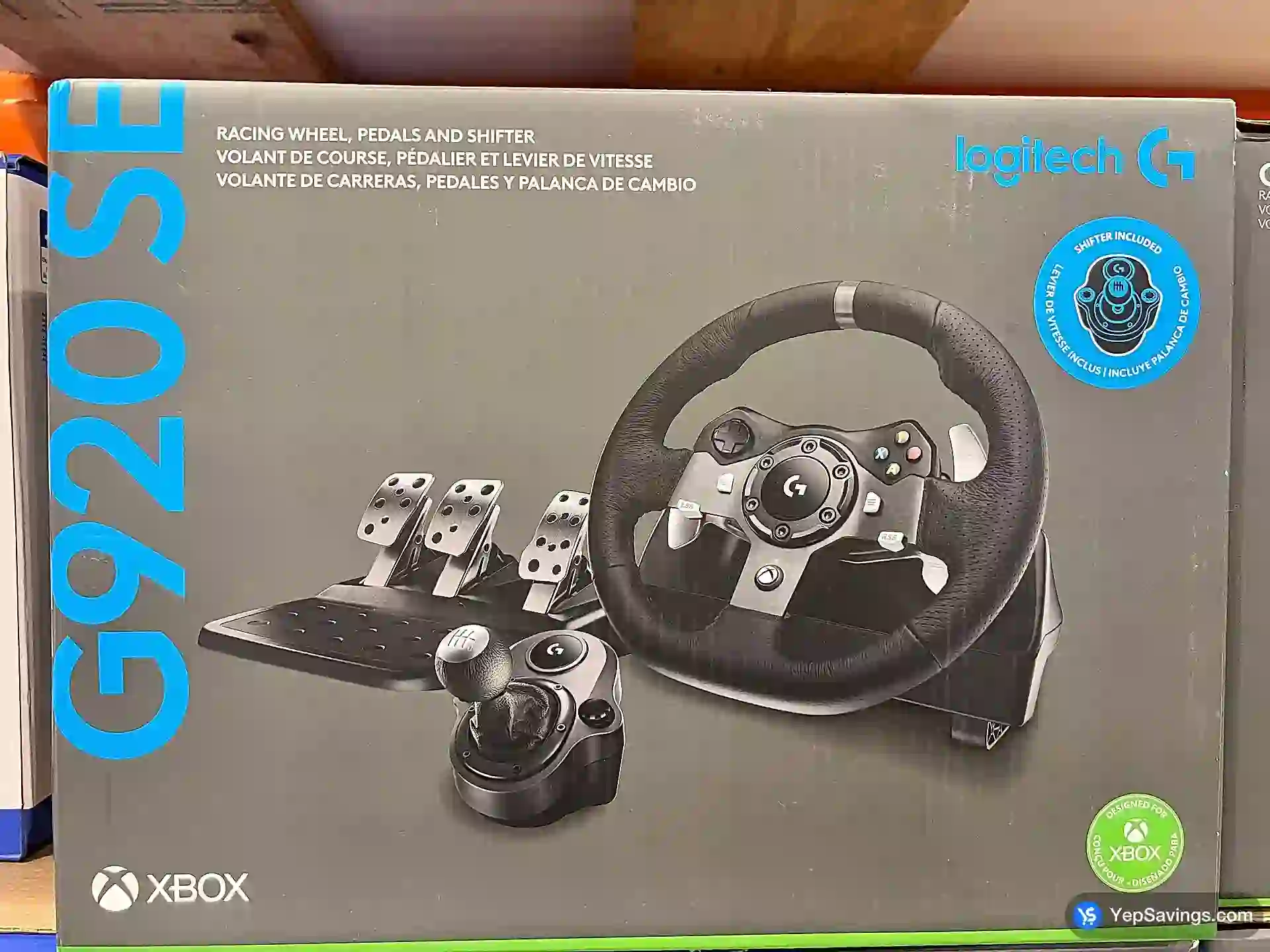 Costco LOGITECH RACE WHEEL AND SHIFTER PS5 or XBOX - Canada (ITM 5101975)