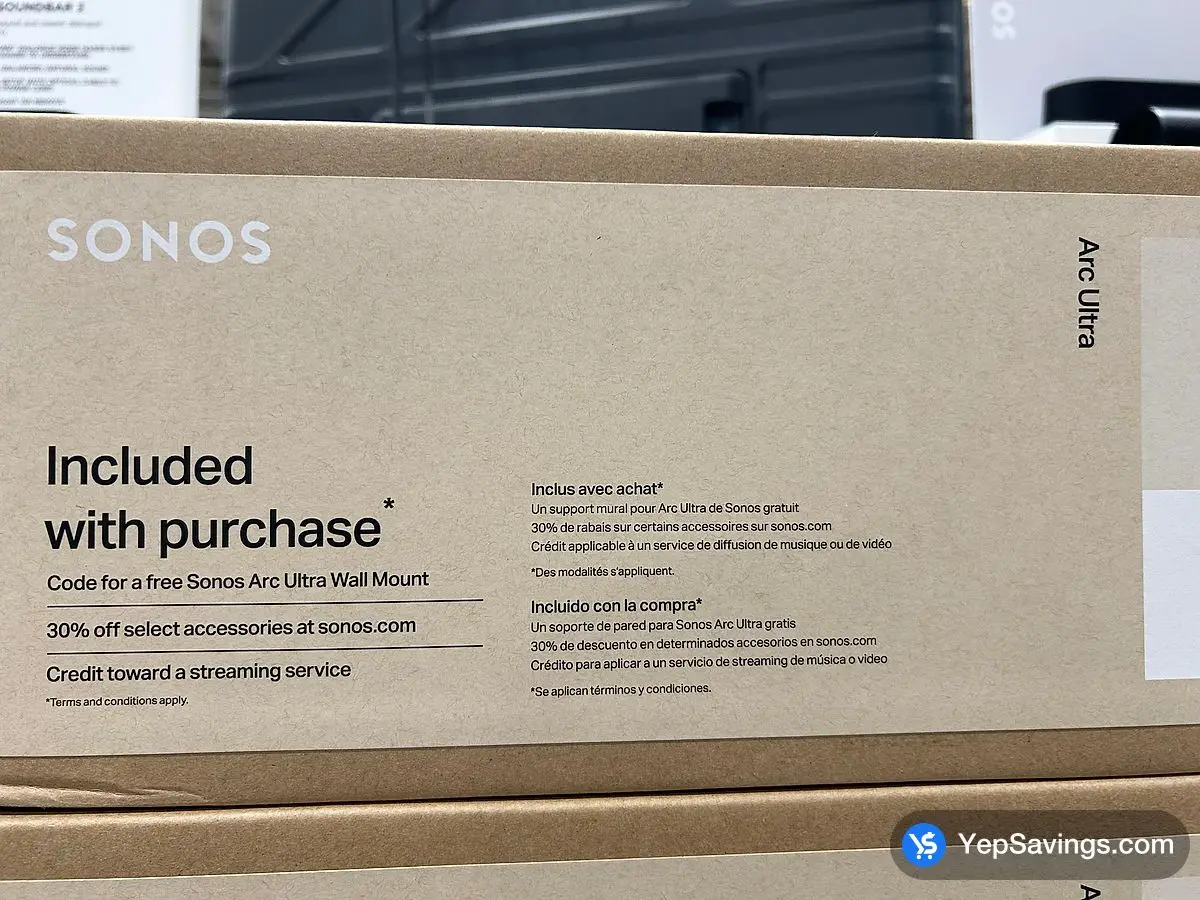 Costco SONOS ARC ULTRA SOUNDBAR BLACK - Canada (ITM 1831878)