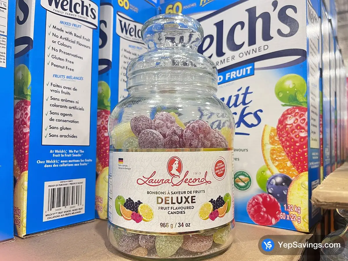 Costco LAURA SECORD FRUIT FLAVOURED CANDY 966 g - Canada (ITM 1165681)