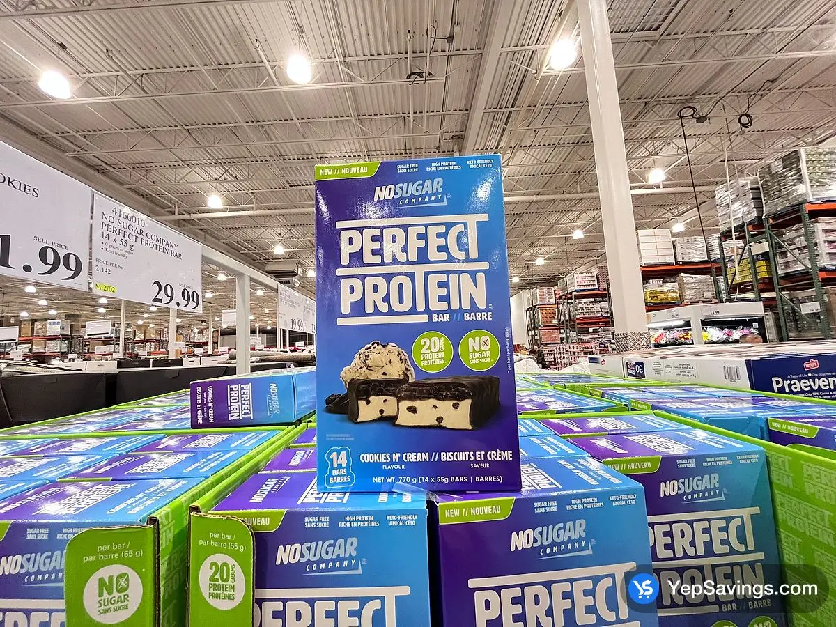 Costco NO SUGAR COMPANY PERFECT PROTEIN BAR 14 x 55 g - Canada (ITM 4160010)
