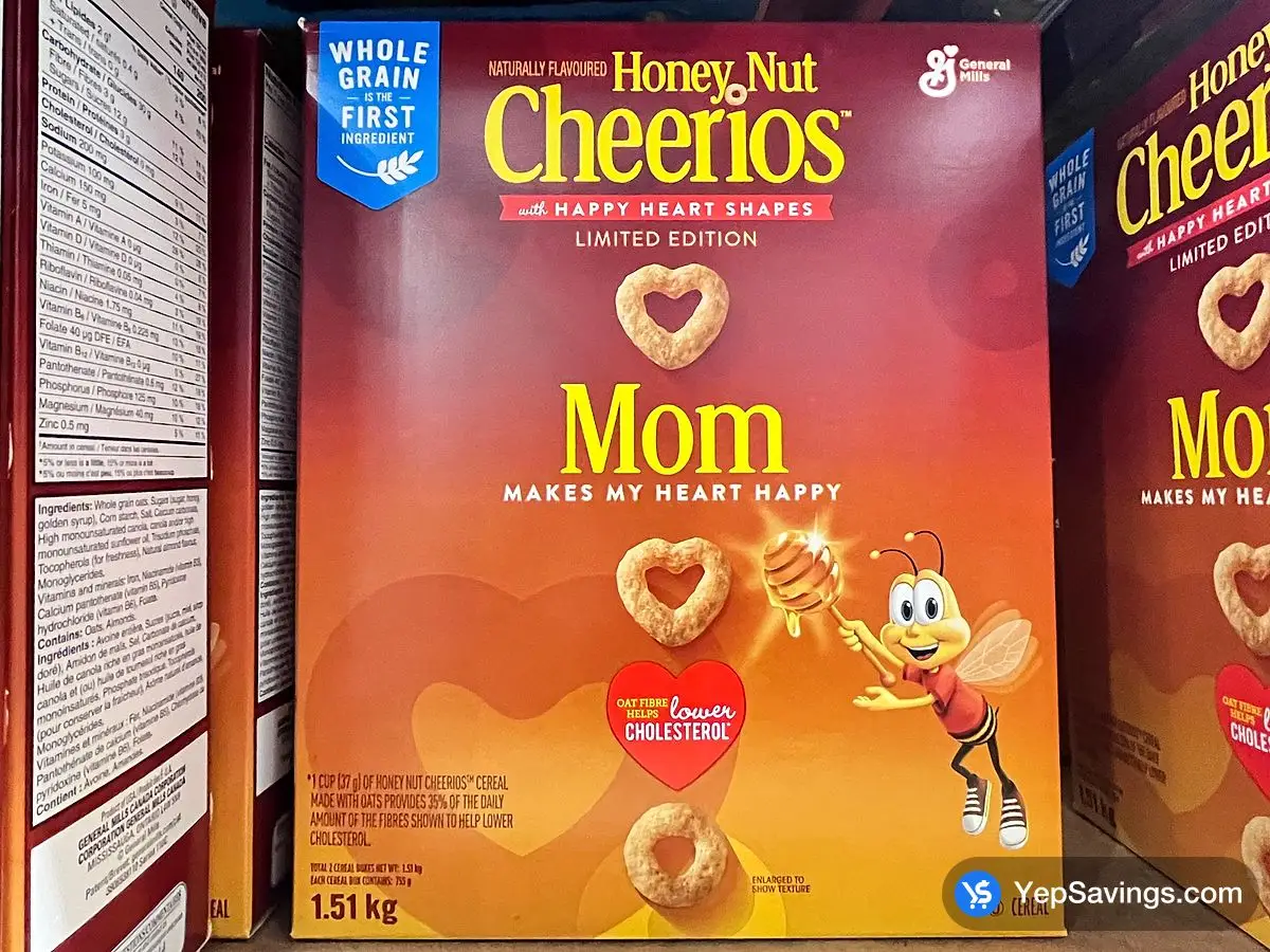 GENERAL MILLS HONEY NUT CHEERIOS 1.51 kg ITM 1134668 at Costco