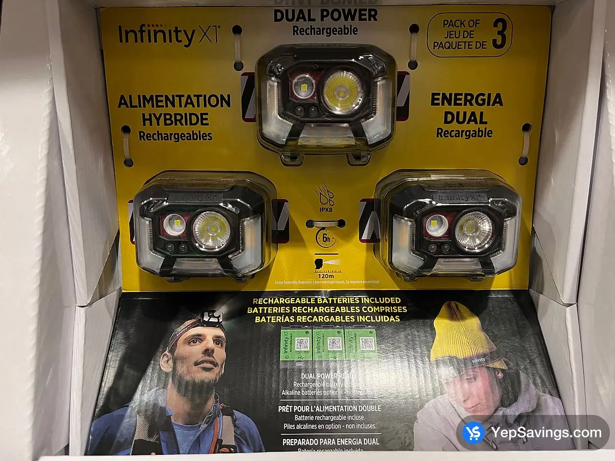 Costco INFINITY X1 HEAD LAMP PACK OF 3 - Canada (ITM 1806216)
