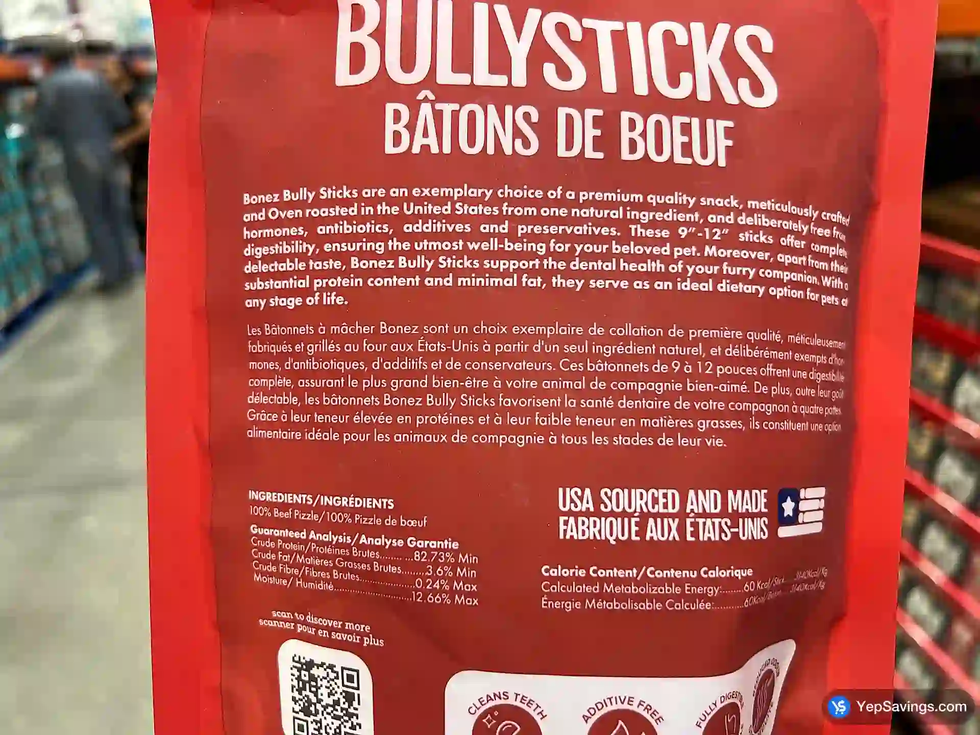 Costco BONEZ 9 " -12 " BULLY STICKS PACK OF 12 - Canada (ITM 1787918)
