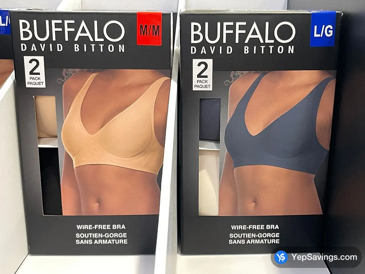 Costco BUFFALO WIRE - FREE BRAS 2PK + LADIES SIZES S - XL - Canada (ITM 1983950)