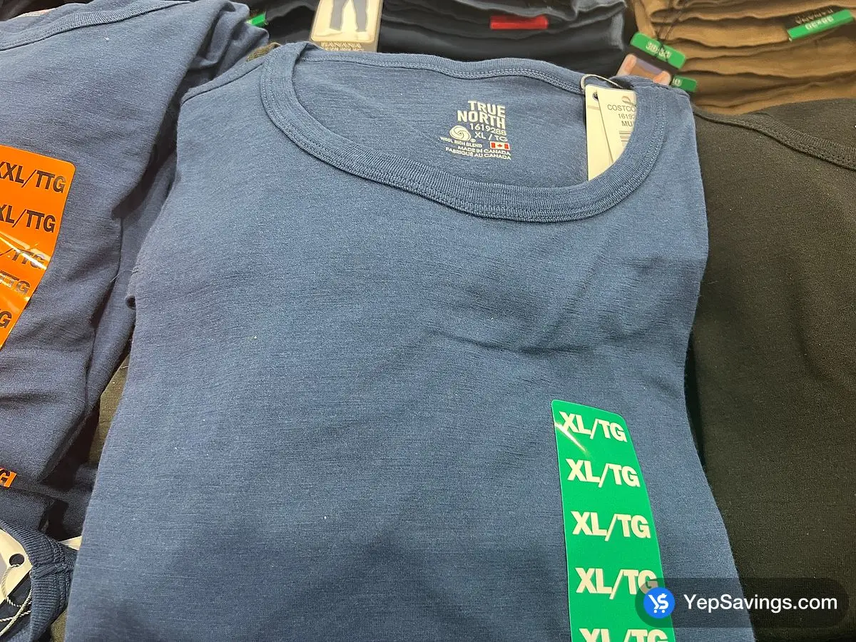 Costco TRUE NORTH MERINO WOOL TOP + MENS SIZES S - XXL - Canada (ITM 1412815)