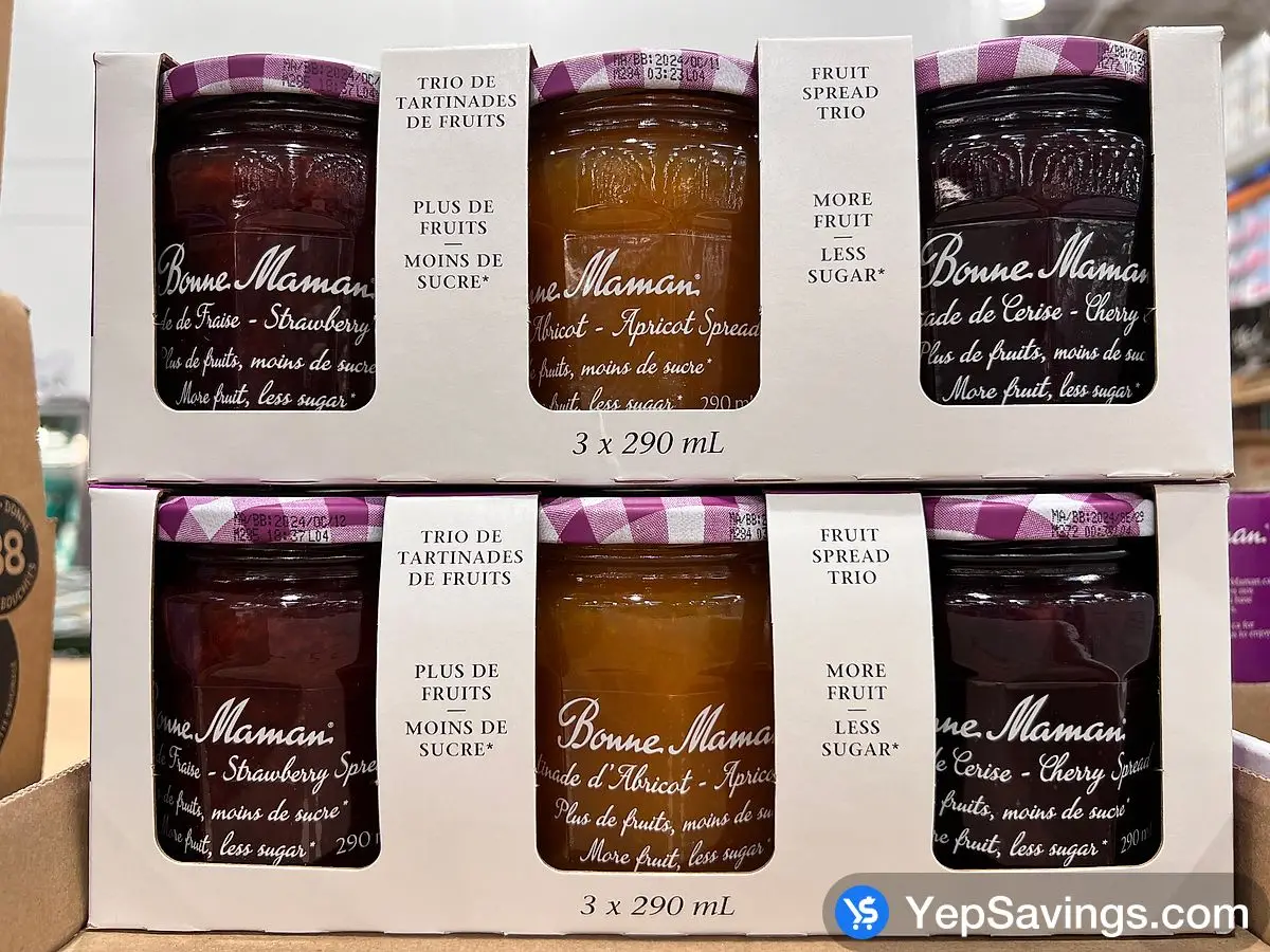 Costco BONNE MAMAN TRIO 3 x 290 mL - Canada (ITM 7894562)