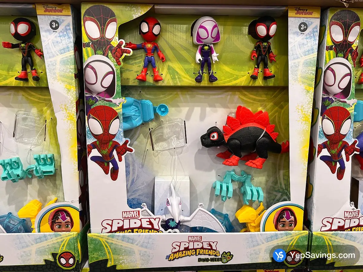 Costco SPIDEY & FRIENDS DINO HERO PACK 3 DINOS & 3 FIGURES - Canada (ITM 1739861)