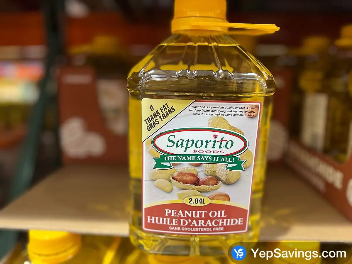 Costco SAPORITO PEANUT OIL 2.84 L - Canada (ITM 1713240)
