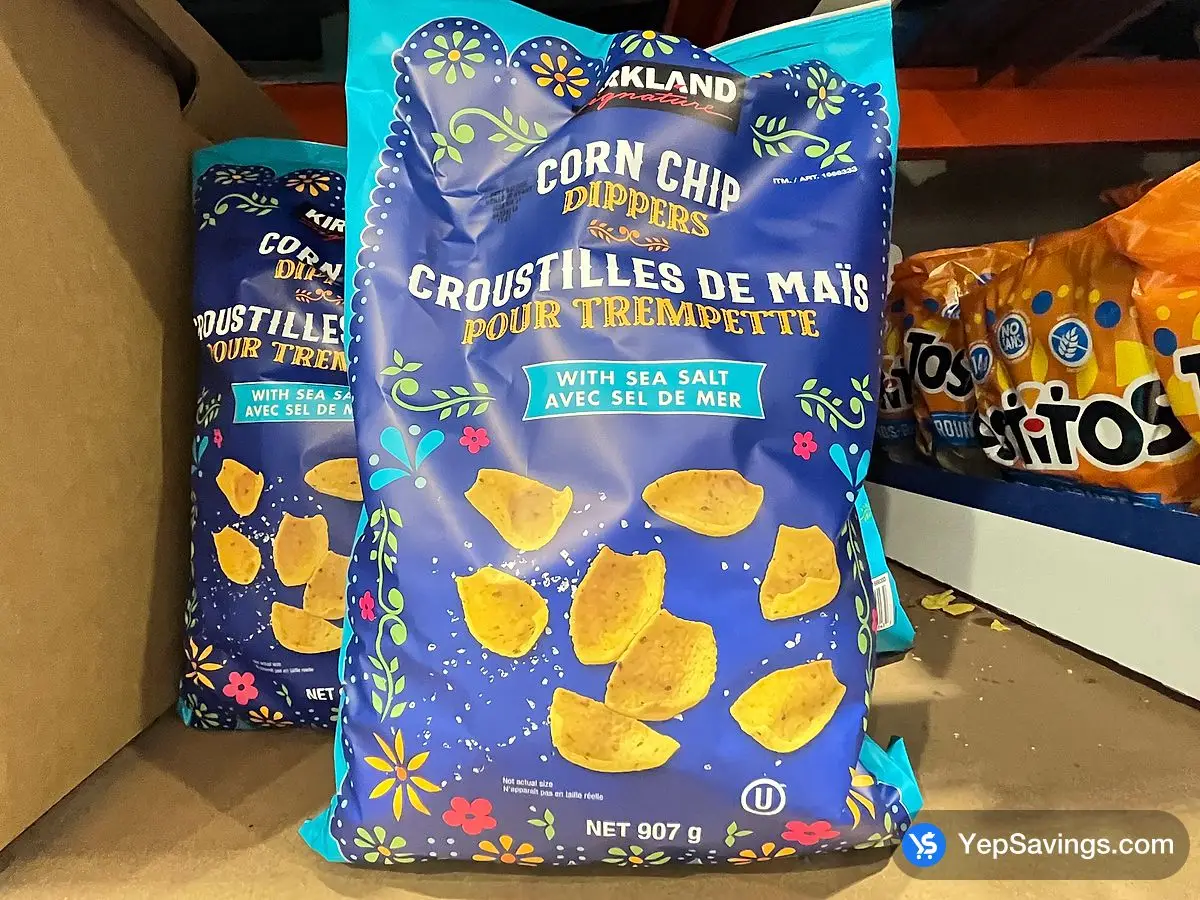 Costco KIRKLAND SIGNATURE CORN CHIP DIPPERS 907 g - Canada (ITM 1666333)