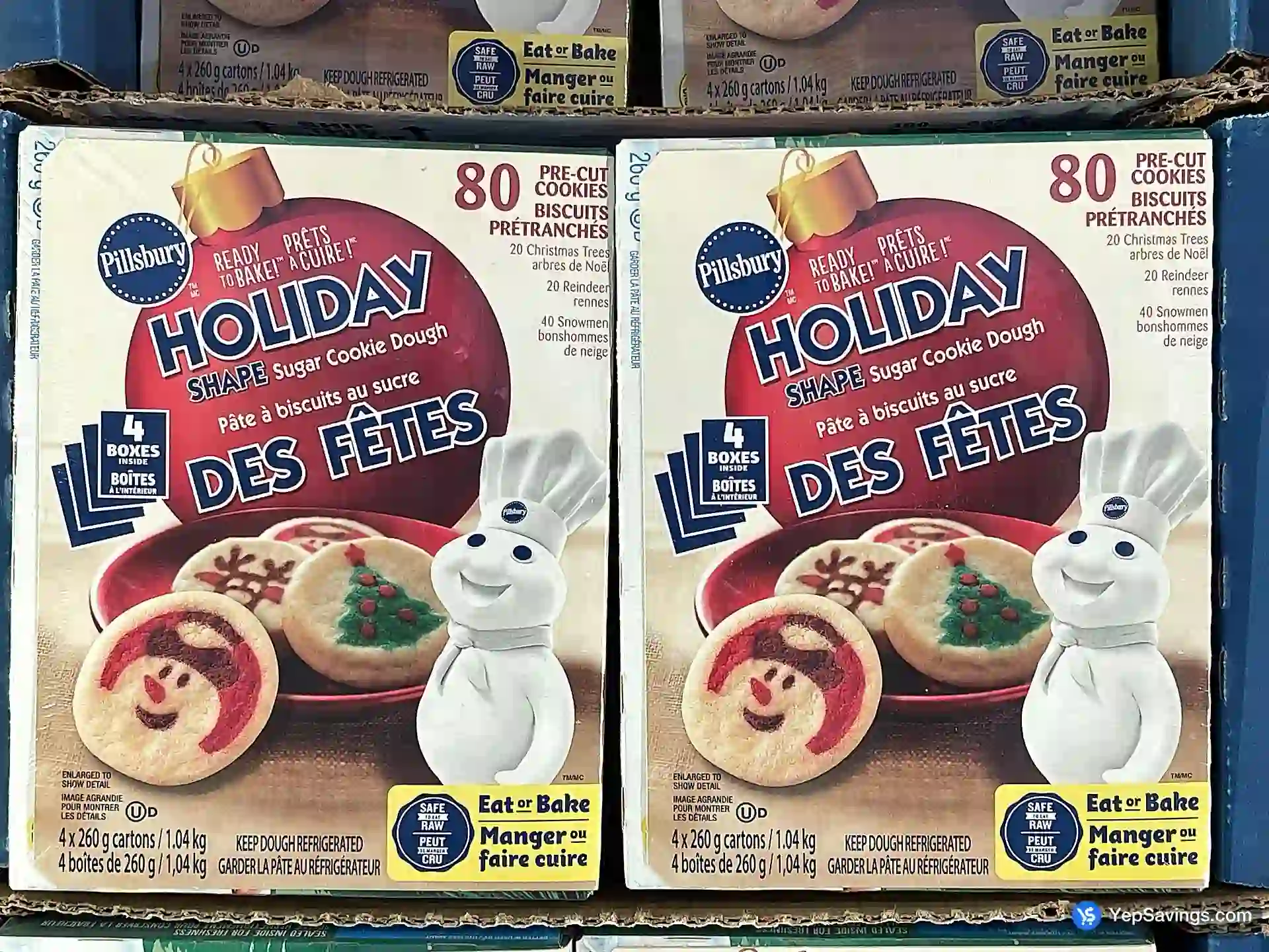 Costco PILLSBURY HOLIDAY COOKIE DOUGH 80 COUNT - Canada (ITM 2672514)