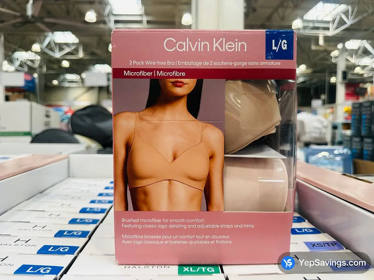 Costco CALVIN KLEIN WIREFREE BRA 2PK + LADIES SIZES S - XL - Canada (ITM 6061102)