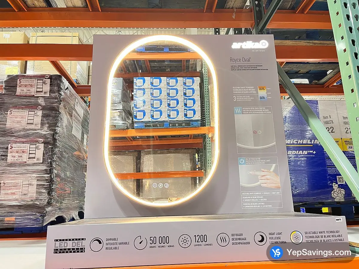 Costco ARTIKA LED OVAL MIRROR ROYCE - Canada (ITM 1671618)