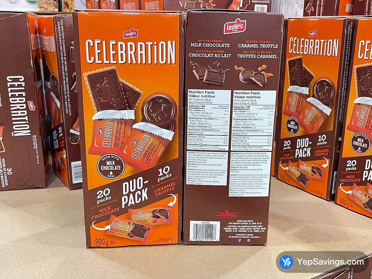 Costco LECLERC CELEBRATION DUO 2 PACK 30 X 30 g - Canada (ITM 1442333)