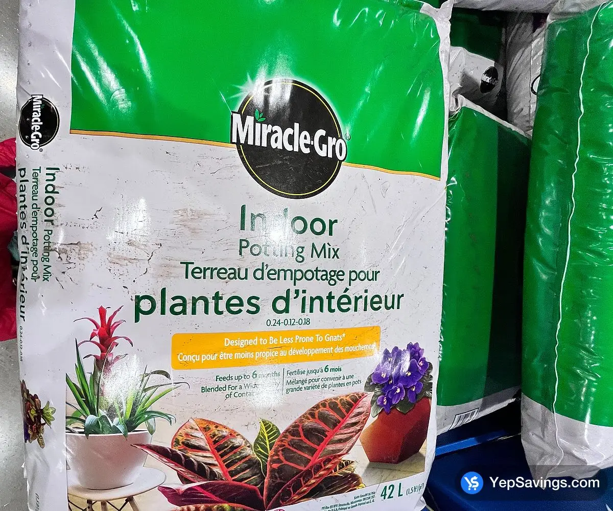 Costco MIRACLE - GRO INDOOR POTTING MIX 42L - Canada (ITM 2449915)