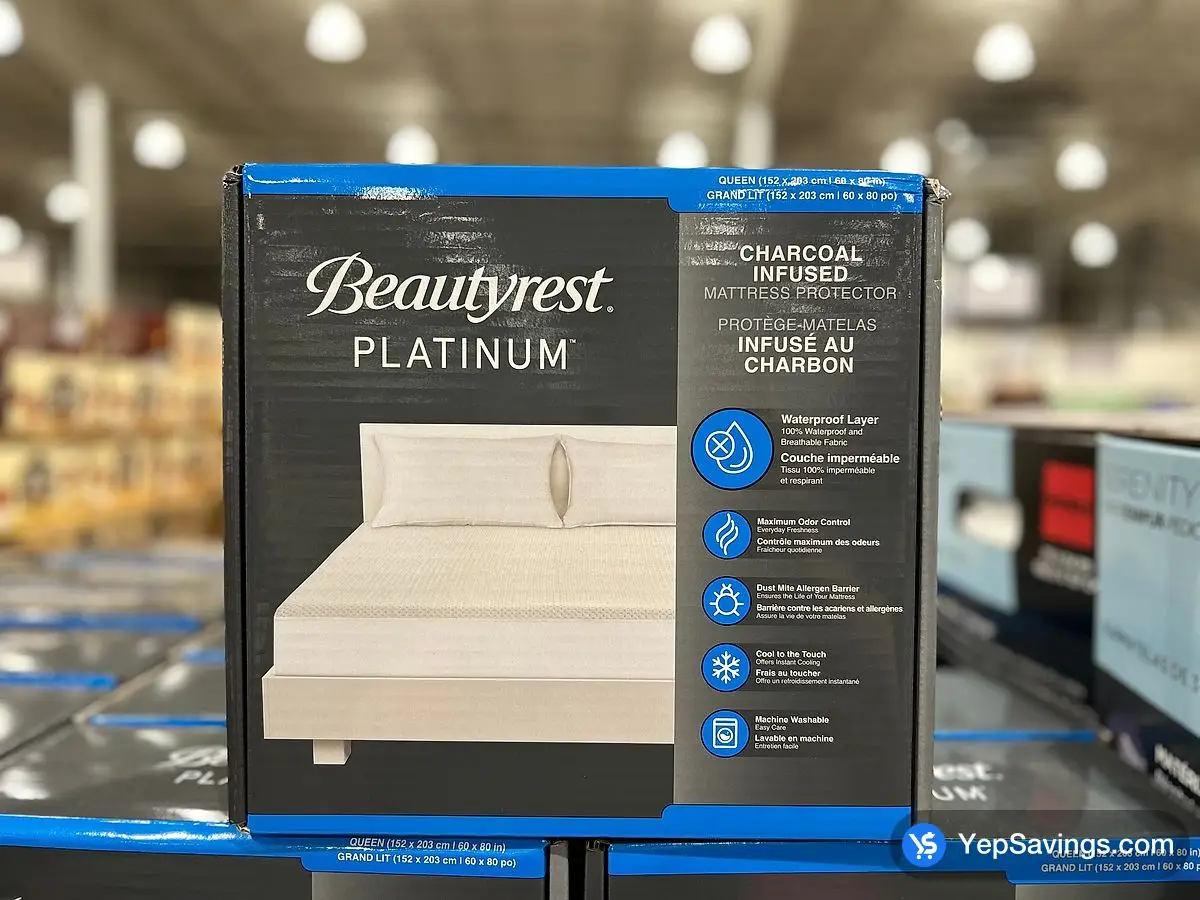 BEAUTYREST PLATINUM MATTRESS PROTECTOR QUEEN - 60 " X 80 " ITM 1731865 at Costco