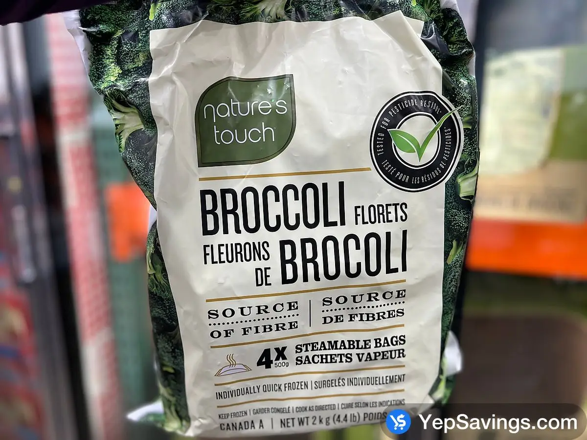NATURE'S TOUCH BROCCOLI FLORETS 2 kg ITM 725236 at Costco