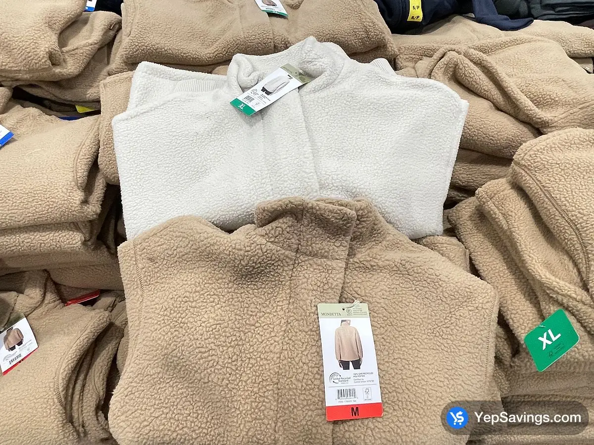 Costco MONDETTA FLEECE JACKET LADIES SIZES S - XXL - Canada (ITM 1795923)