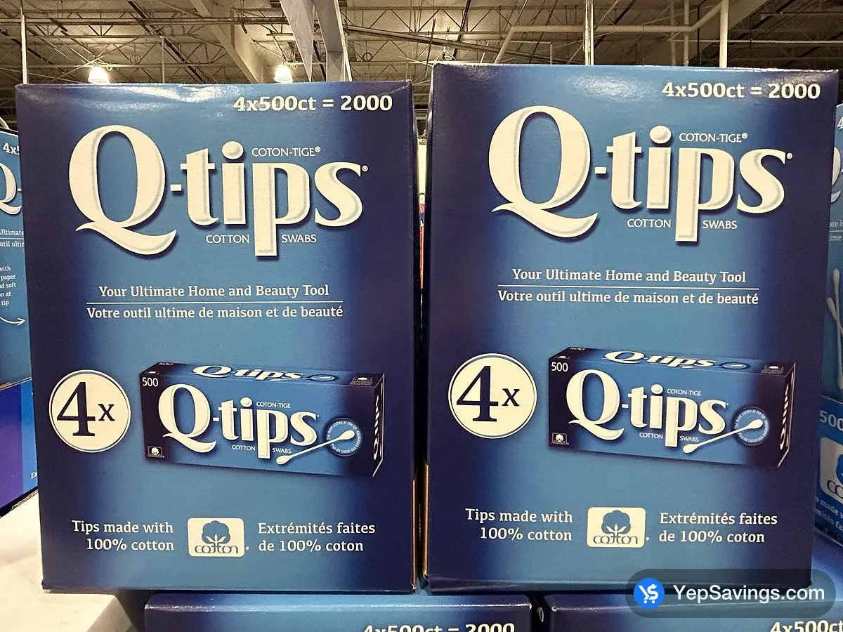 Q - TIPS COTTON SWABS 4 PACKS OF 500 ITM 1747506 at Costco
