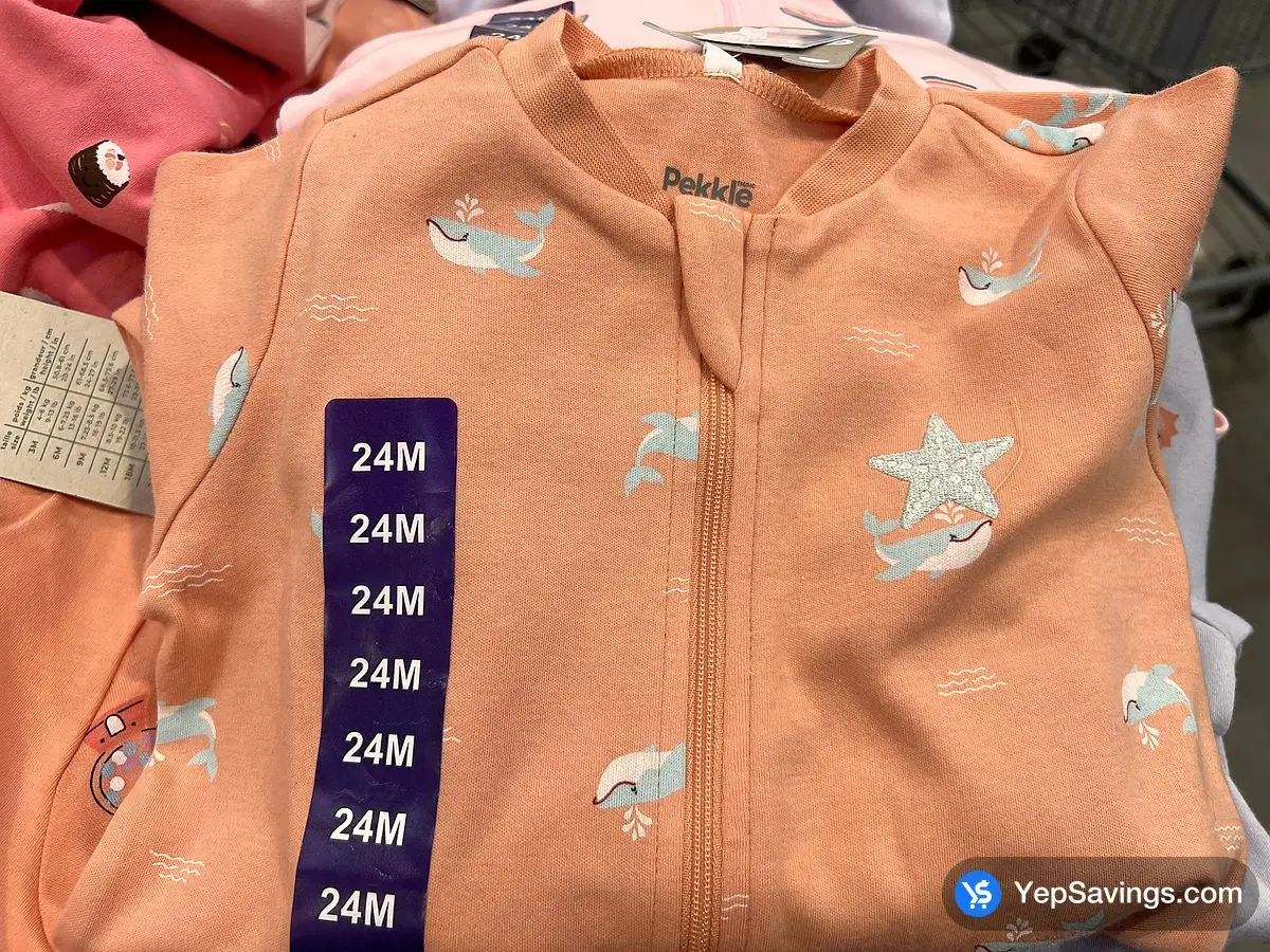 Costco PEKKLE ORGANIC COTTON SLEEPER INFANTS SIZES 3-24M - Canada (ITM 4177411)