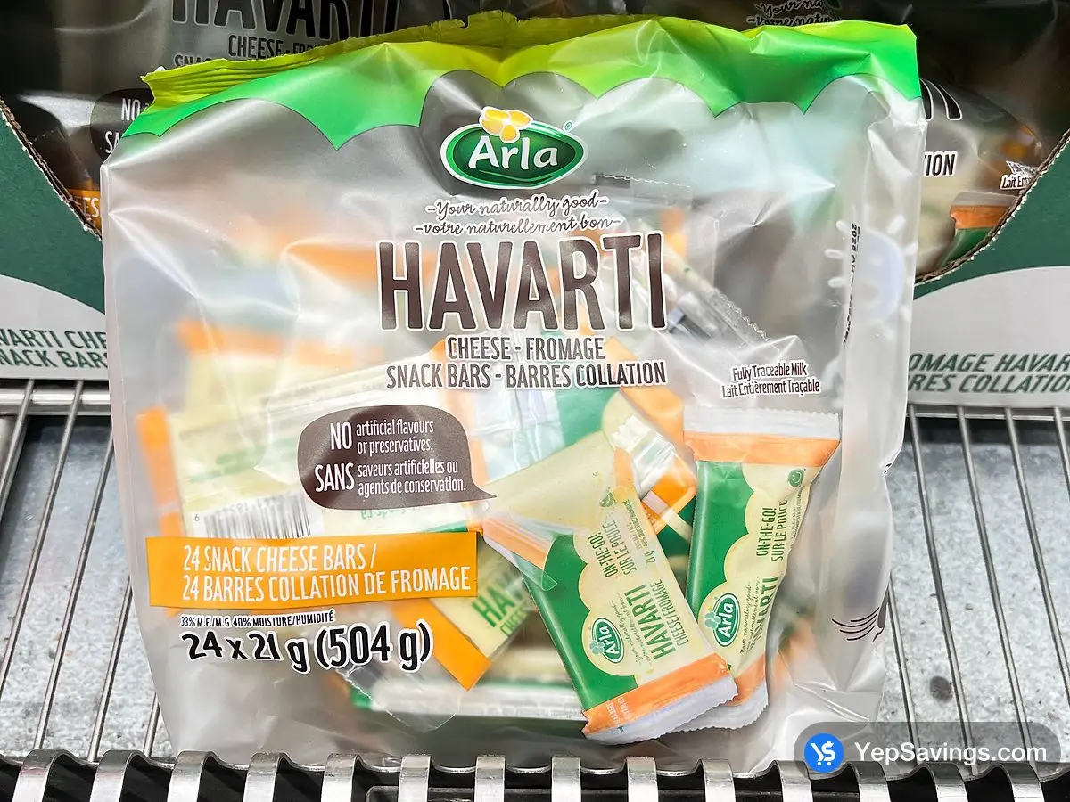 Costco ARLA HAVARTI CHEESE SNACK 24 x 21 g - Canada (ITM 1112123)