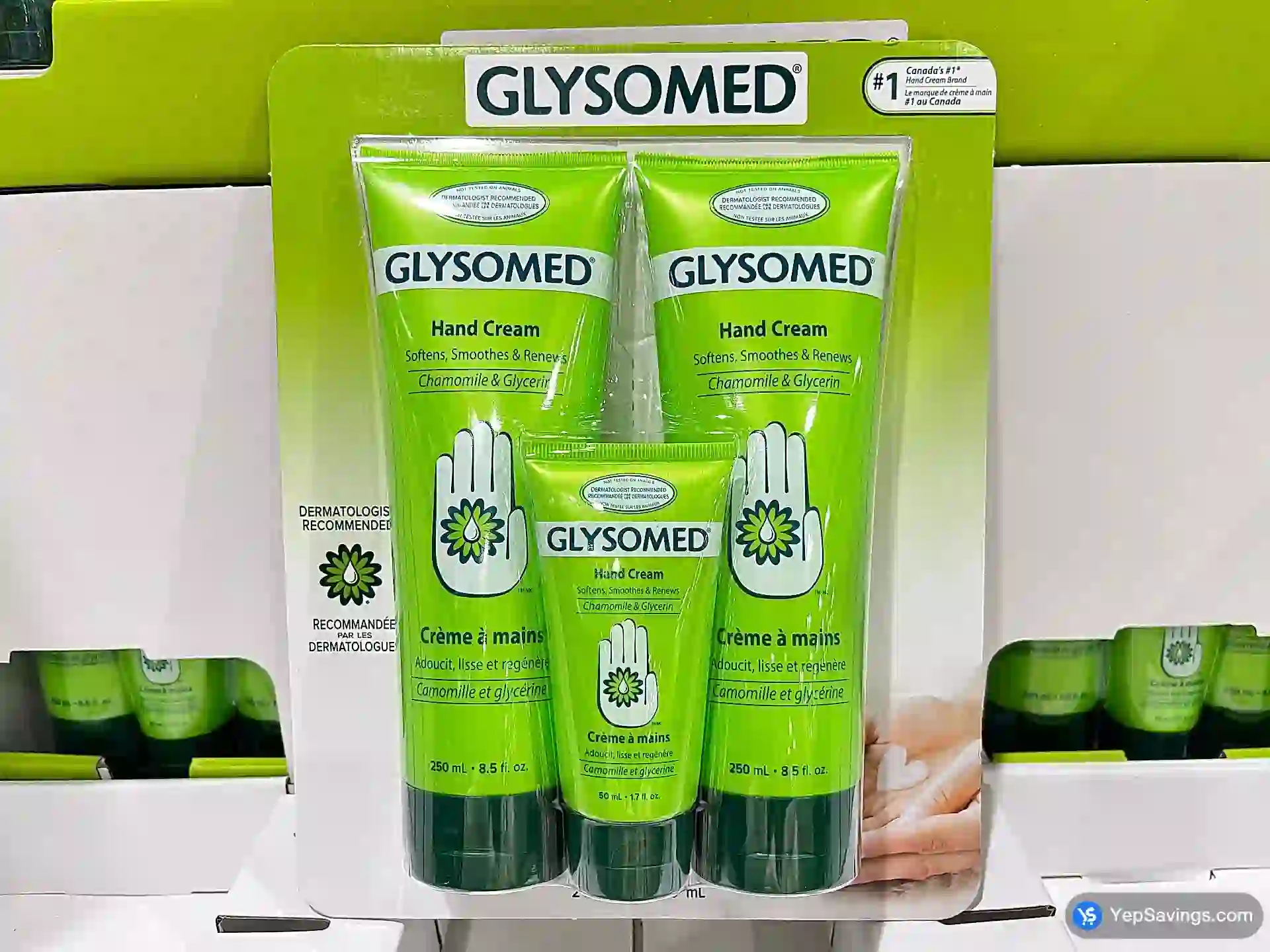 Costco GLYSOMED HAND CREAM 2 x 250 mL + 50 mL - Canada (ITM 1584546)