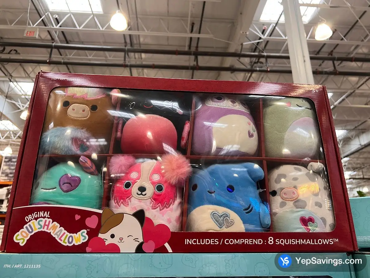 KELLYTOY 5-INCH SQUISHMALLOWS 8 PACK ITM 1211135 at Costco