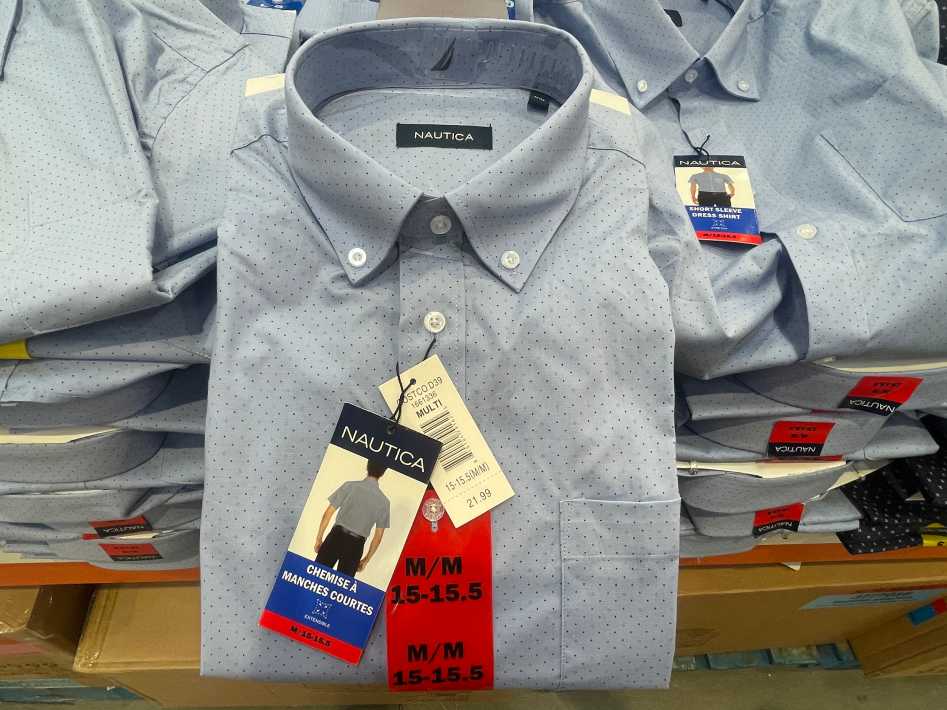 Costco NAUTICA SHORT SLEEVE SHIRT + MENS SIZES S - XXL - Canada (ITM 1661337)