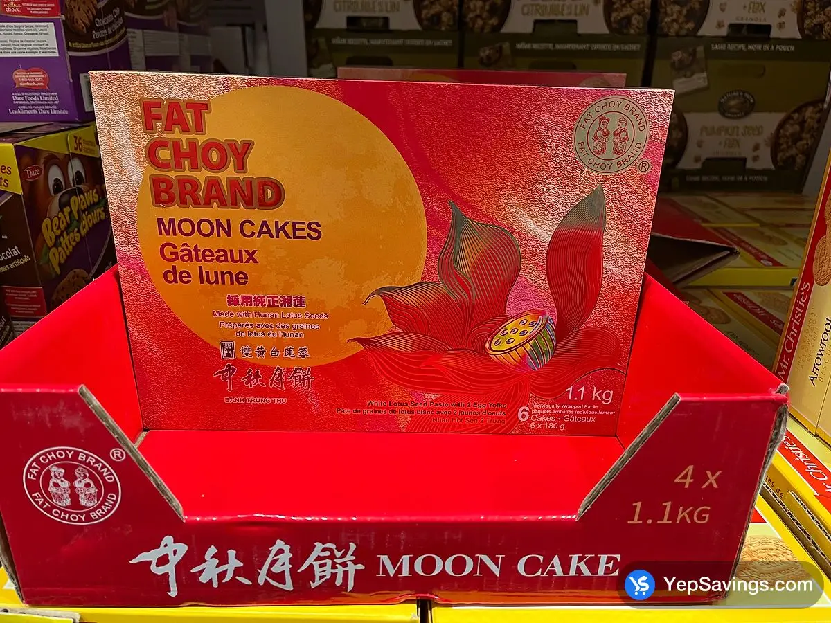 Costco FAT CHOY DOUBLE YOLK WHITE LOTUS MOONCAKE 180 g - Canada (ITM 1247961)