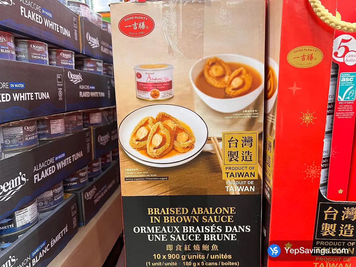 Costco GOOD PLENTY BRAISED ABALONE 5 x 180 g - Canada (ITM 1694650)