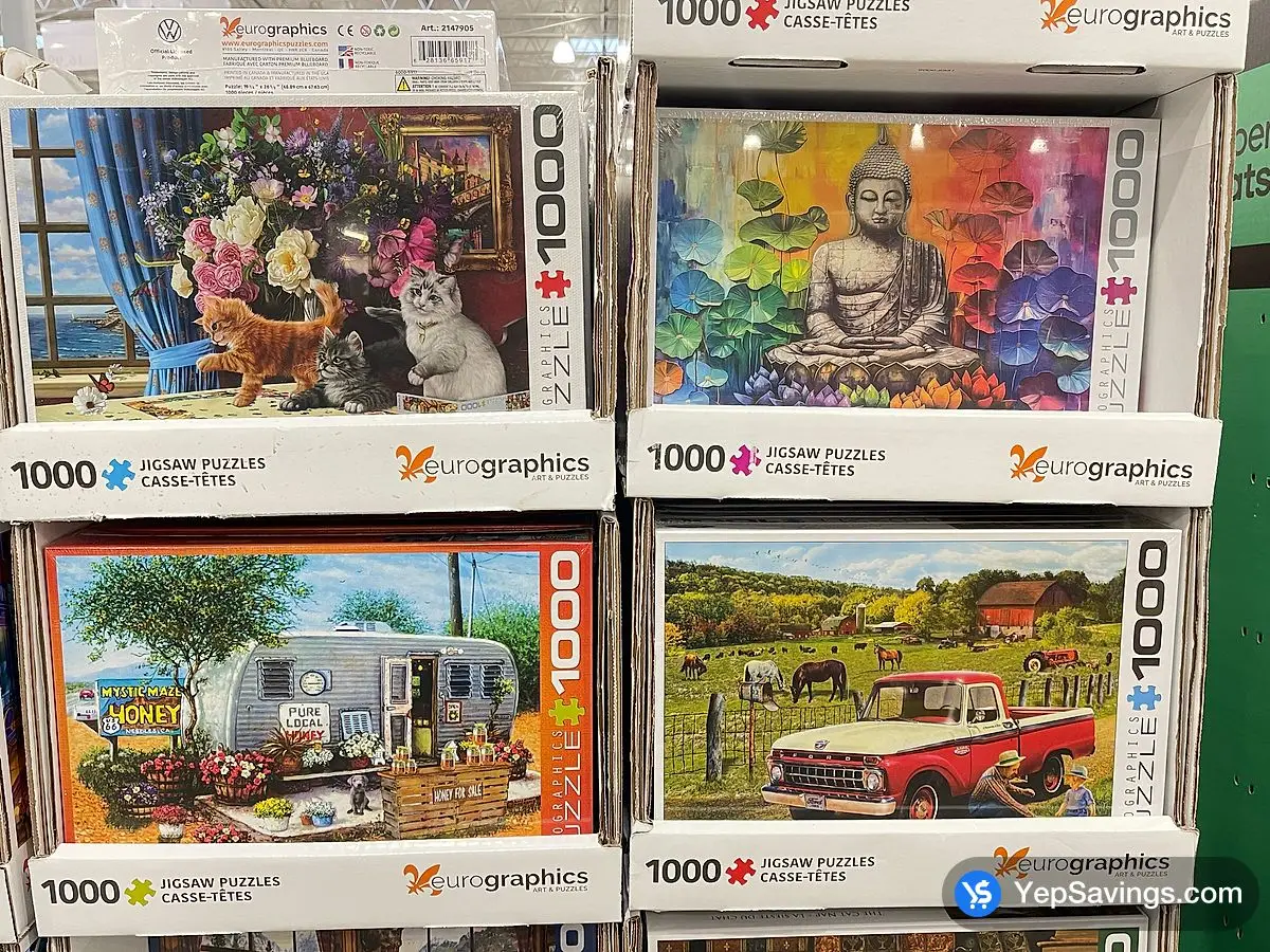 EUROGRAPHICS 1000PC PUZZLE ASSORTMENT ITM 2147905 at Costco