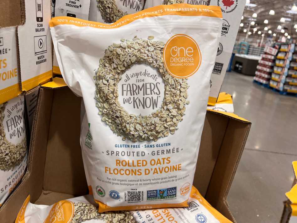 ONE DEGREE SPROUTED ROLLED OATS 2.27 kg ITM 1380620 at Costco