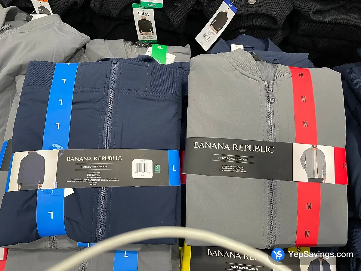 BANANA REPUBLIC BOMBER JACKET MENS SIZES S - XXL - Costco Canada