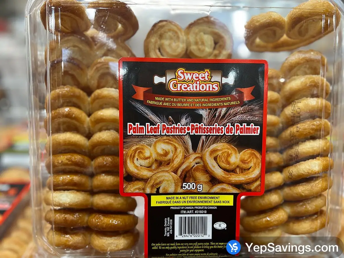 Costco SWEET CREATIONS PALM LEAVES 500 g D6 - Canada (ITM 318010)