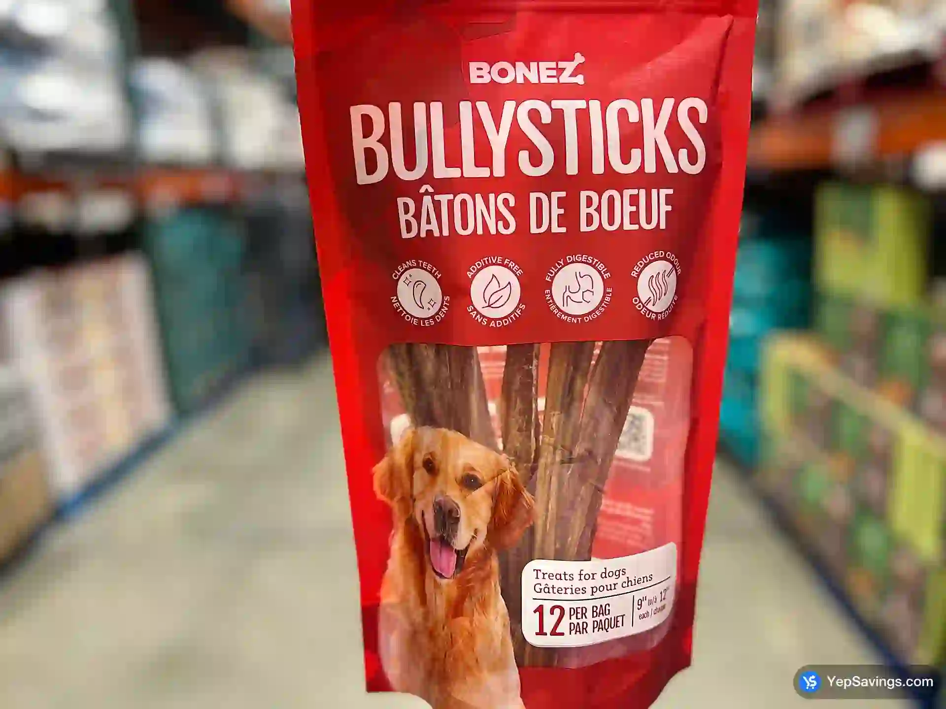 Costco BONEZ 9 " -12 " BULLY STICKS PACK OF 12 - Canada (ITM 1787918)