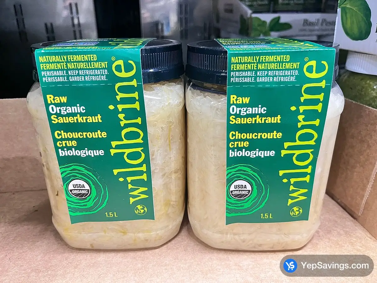 WILDBRINE RAW ORGANIC SAUERKRAUT 1.5L ITM 1098785 at Costco