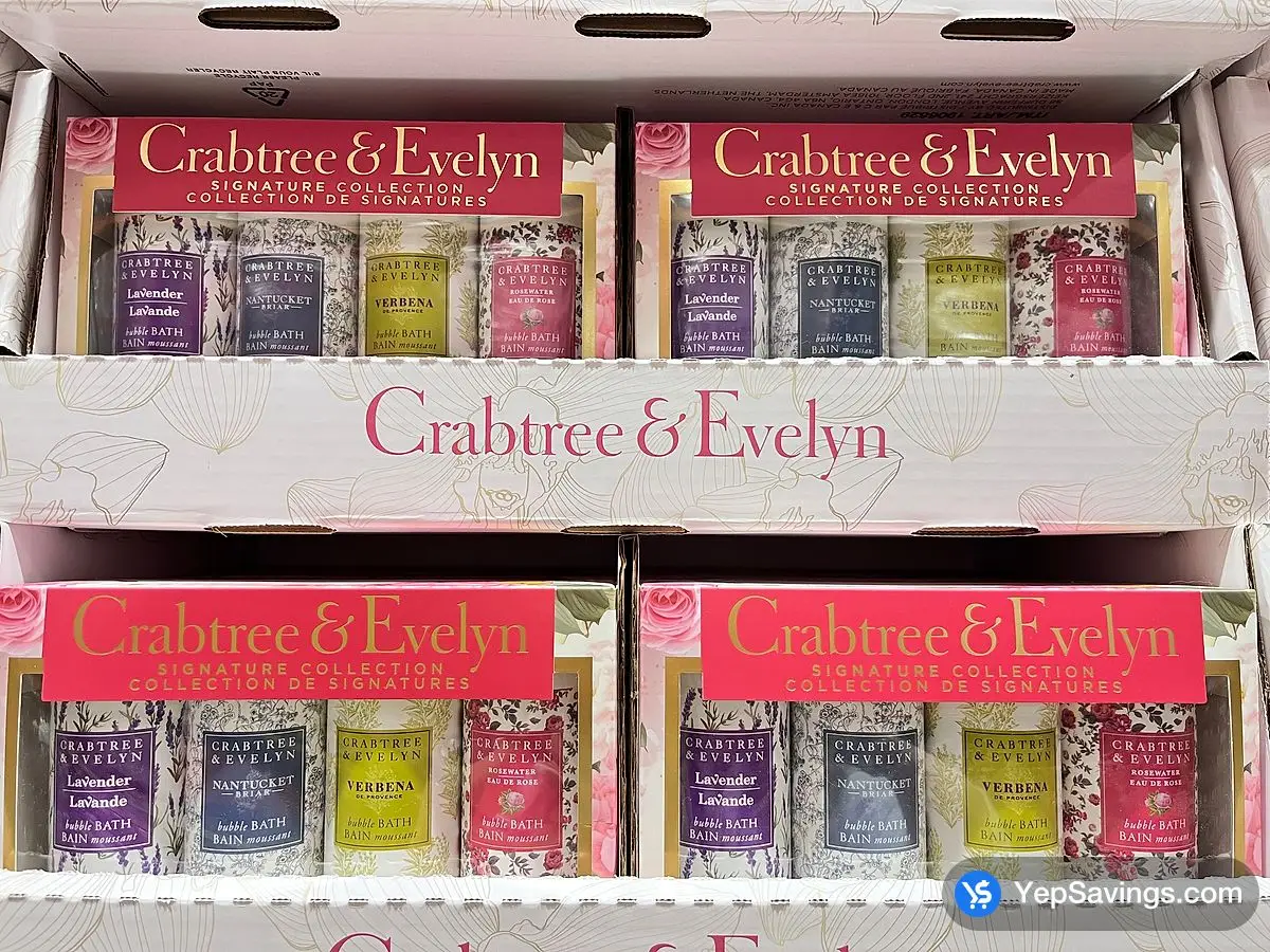 Costco CRABTREE & EVELYN BUBBLE BATH COLLECTION 4 x 250 mL - Canada (ITM 1906629)