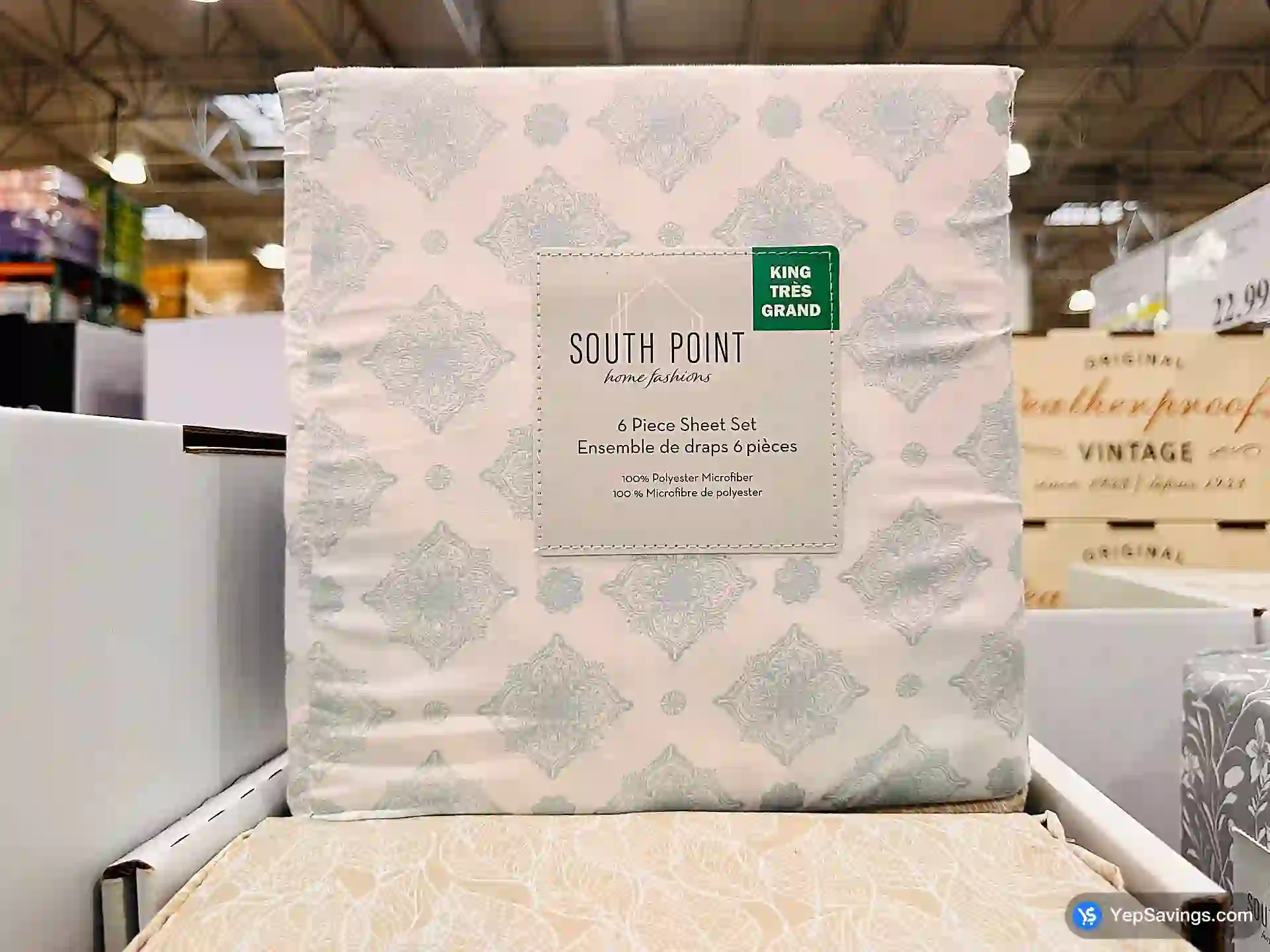 Costco SOUTH POINT MICROFIBER SHEETS QUEEN - 6 pcs - Canada (ITM 1703334)