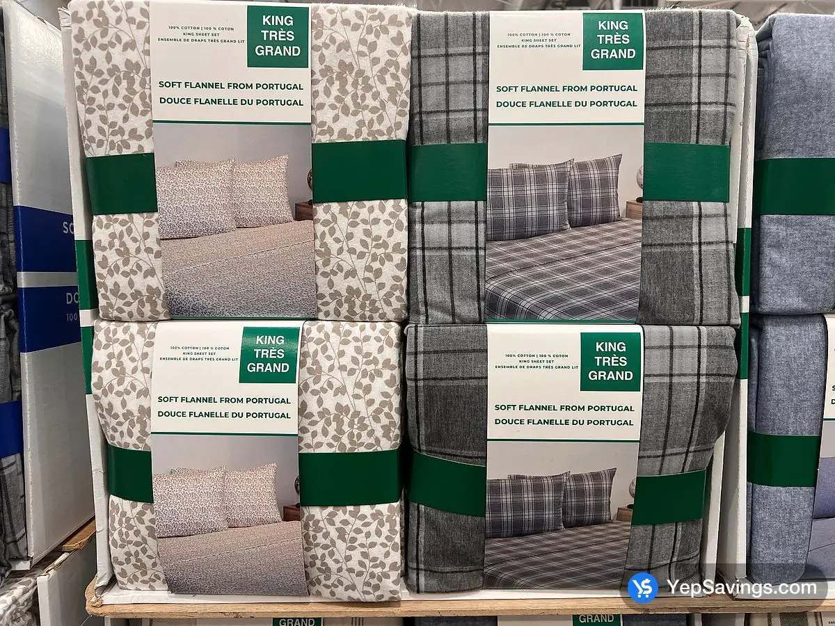 Costco FLANNEL SHEET SET MADE IN PORTUGAL KING - 4PC - Canada (ITM 2906663)