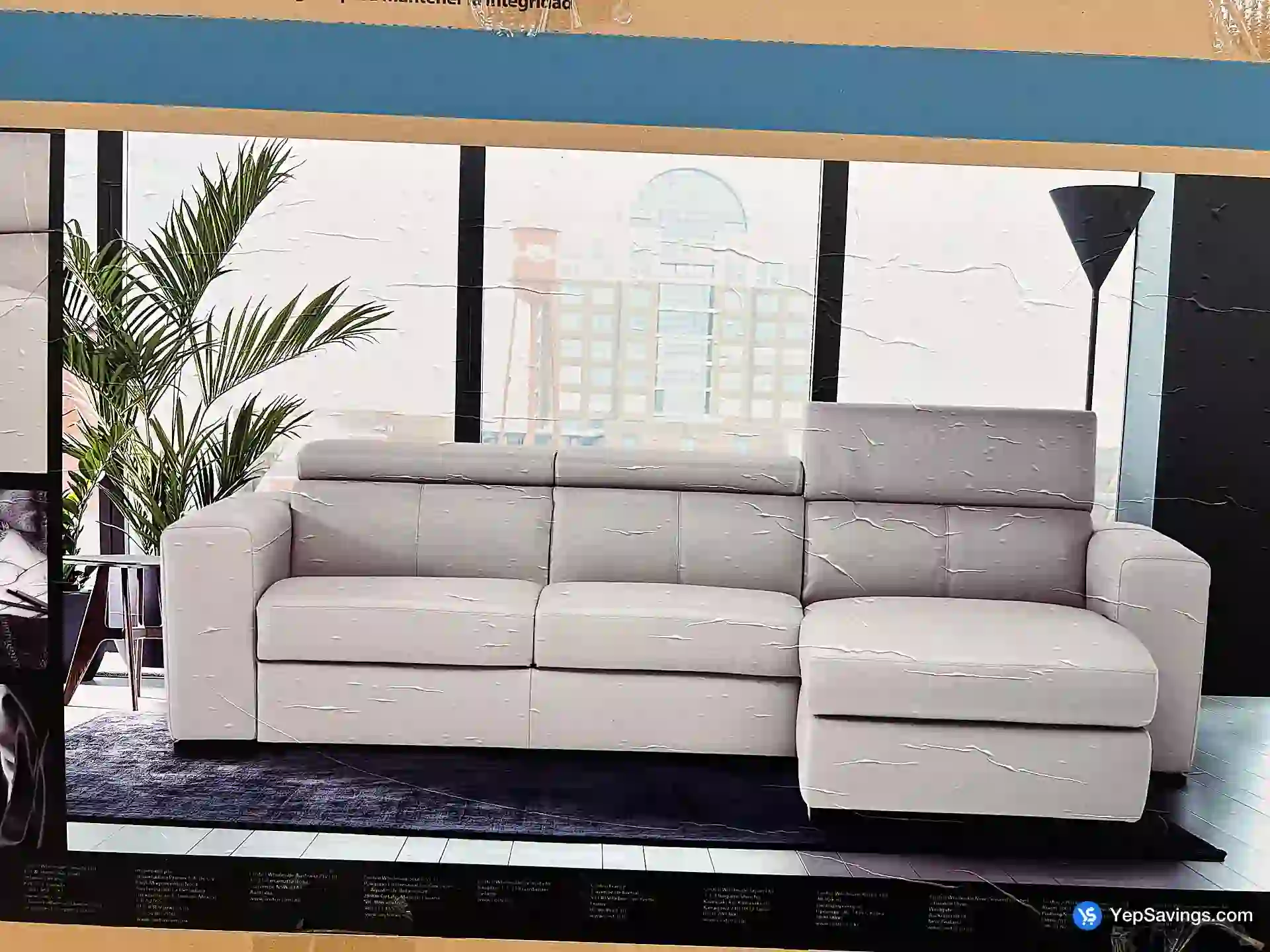 Costco NATUZZI 2PC LEATHER SECTIONAL 2 BOXES - Canada (ITM 1570197)