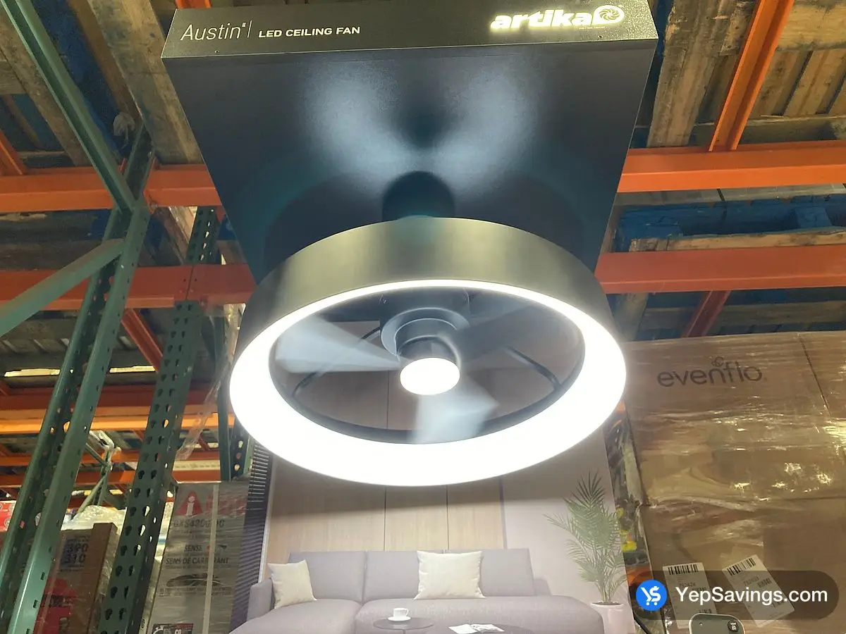 Costco ARTIKA AUSTIN CEILING FAN WHITH LIGHT - Canada (ITM 1806207)