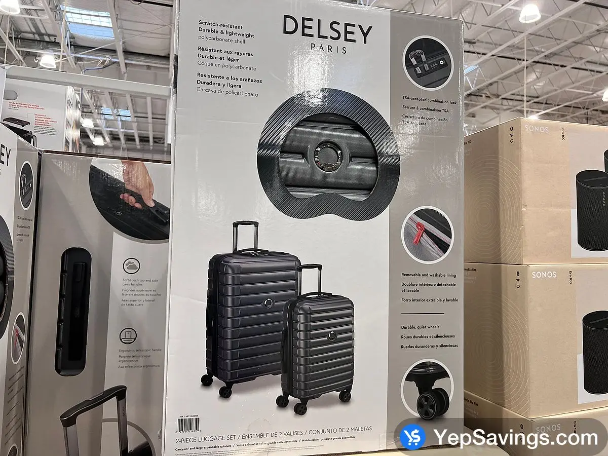 Costco DELSEY HARDSIDE LUGGAGE 2 - PIECE - Canada (ITM 2622194)