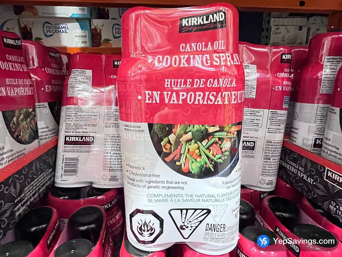 Costco KIRKLAND SIGNATURE COOKING SPRAY 2 x 482 g - Canada (ITM 1058015)