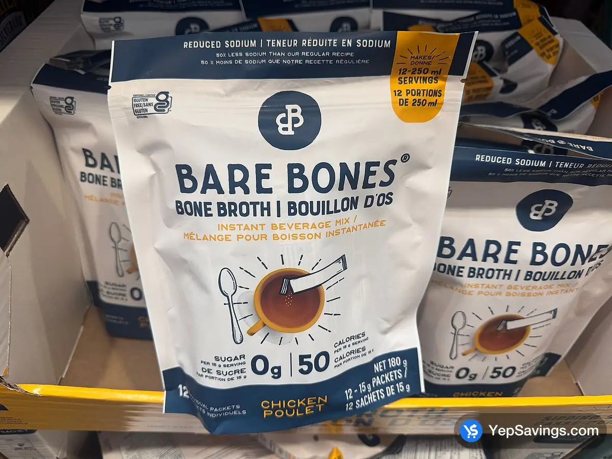 Costco BAREBONES CHICKEN BONE BROTH 12 X 15 g - Canada (ITM 1699282)