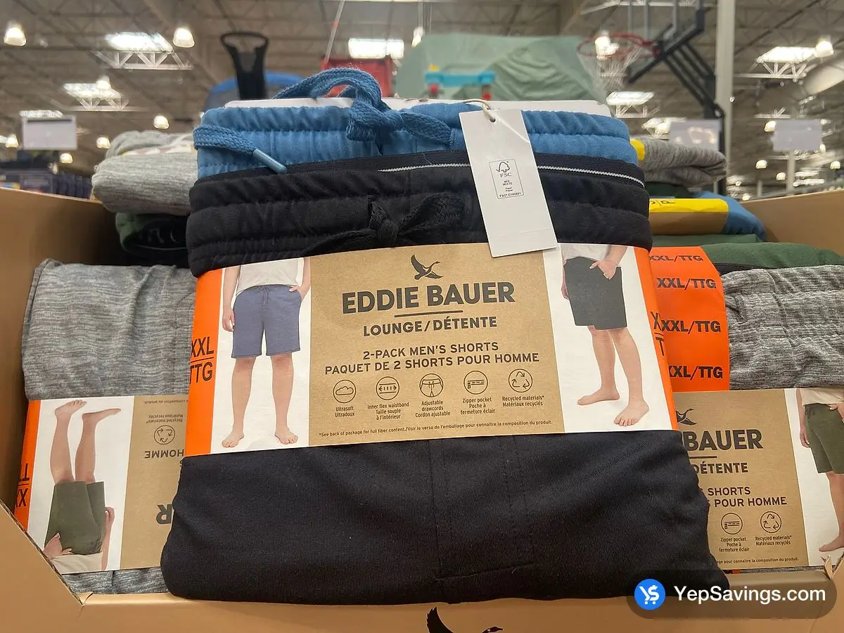 Costco EDDIE BAUER LOUNGE SHORTS 2PK + MENS SIZES S XXL - Canada (ITM 6363620)