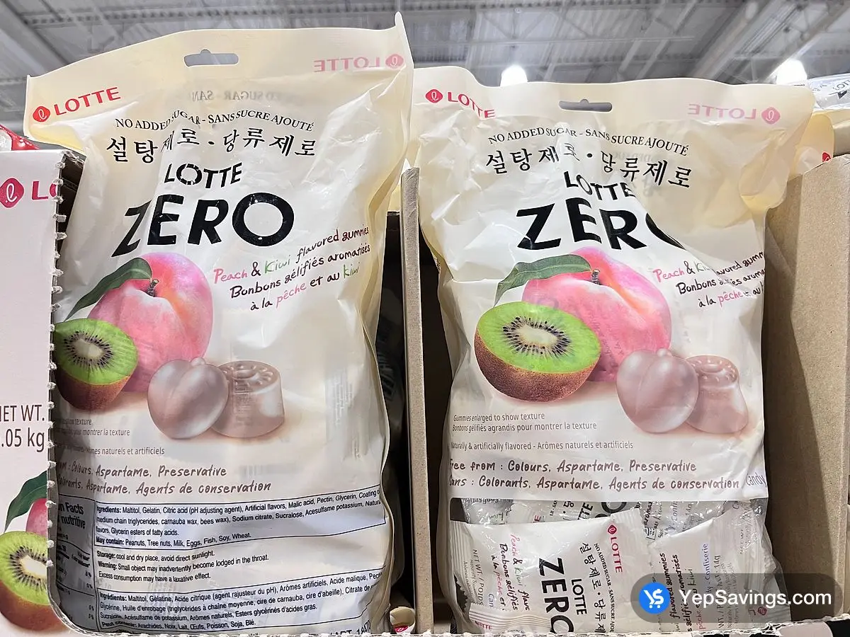 Costco LOTTE ZERO GUMMIES 504 g - Canada (ITM 1847087)